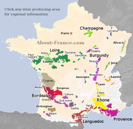 เขตผลิต ไวน์ฝรั่งเศส
